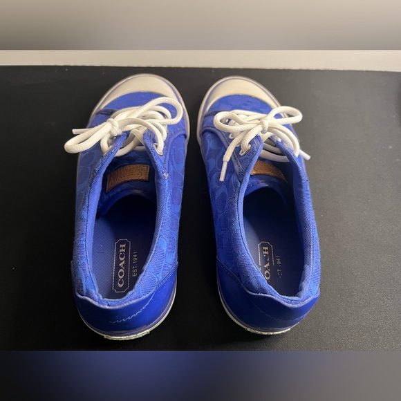 Royal Blue Coach Sneakers - Picture 7 of 10